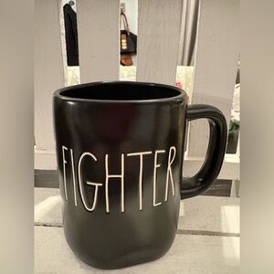 Rae Dunn Black Fighter Mug